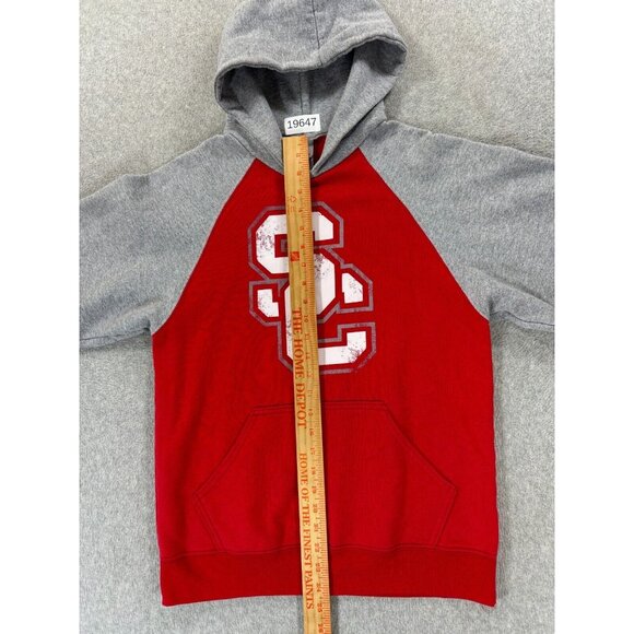USC Trojans Holloway Campus Hoodie Sweatshirt (Men's Small) Red/Gray - Picture 10 of 12